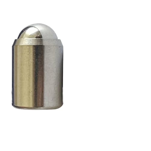 GUIPENG 1–50 Stück Kugelstößel aus Edelstahl 304, 2/3/4/5/6/8/10/12/13/16 mm, Druckkugel-Federstößel, gerader Stecksitz, POM-Kugelstößel(B-304Stainless Steel,D8 x L9,50pcs) von GUIPENG