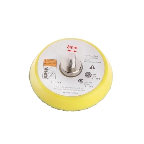 GUIPENG 1 stück 2 3 5 Zoll Stützteller M6 M8 Polierschleifscheibe Haken und Schleife for pneumatische Schleifer Gummimetall-Schleifwerkzeuge(2 inch(M8)) von GUIPENG