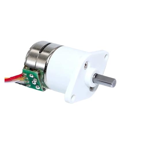 GUIPENG 15BY Mini 15MM Vollmetallgetriebe Schrittmotor DC 5V 2-Phasen 4-Draht Geschwindigkeitsreduzierung Schrittmotor DIY Spielzeug Roboter Auto(E RATIO 150_5V) von GUIPENG