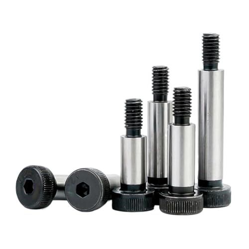 GUIPENG 2 Teile/los M5 M6 M8 M10 Durchmesser = 6 8 10 12mm Grade 12,9 Stahl Hex Innensechskant Kappe Kopf Shouldd Rollenlager Schraube Bolzen(70mm x2pcs,D16M12) von GUIPENG