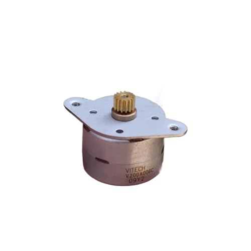 GUIPENG 20BY Mini 20mm Runder Schrittmotor Micro 2-Phasen 4-Draht Schrittmotor 15 Grad 15 Zähne Kupfergetriebe DIY Drucker von GUIPENG