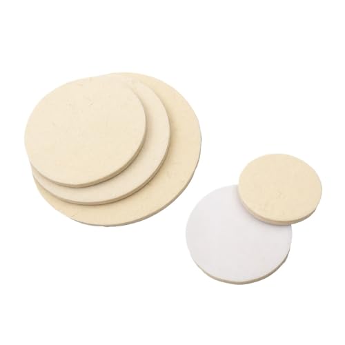 GUIPENG 2PC Wollfilz-Polierpads Schleifrad for Glas Edelstahl Politur Reparatur Kratzer 3 4 5 6 7 Zoll weiche Filzscheiben(7inch) von GUIPENG