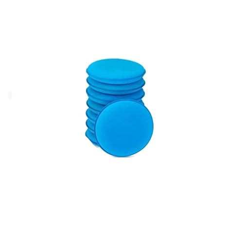 GUIPENG 3/6/12/24 Stück 4 Zoll Wachsschaum-Applikator-Pad Mikrofaser Detaillierung Auto Polieren Wachsschaum Pressschwamm Polierreinigungswerkzeug(Blue,3 PCS_4 INCHES) von GUIPENG