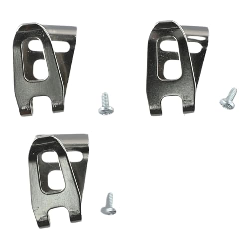 GUIPENG 3-teiliger Gürtelclip-Haken for 18-V-Akku-Bohrschrauber mit Schrauben for Bohrmaschinen, Schlagschrauber, Schraubenschlüssel, Elektrowerkzeuge, Zubehör von GUIPENG