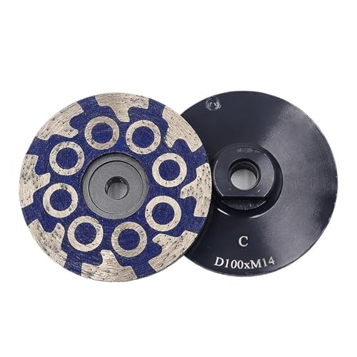 GUIPENG 4 Zoll 100 mm Diamant-Schüsselschleifer Steinschleifscheibe Beton Marmor Polierpad Winkelschleifer Schleifscheibe Schleifblock(Coarse,M 5-8-11) von GUIPENG