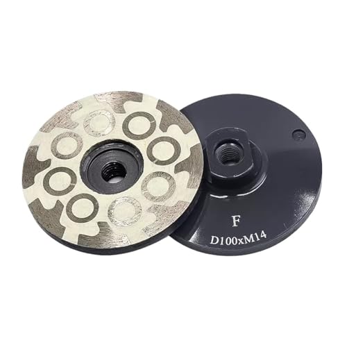 GUIPENG 4 Zoll 100 mm Diamant-Schüsselschleifer Steinschleifscheibe Beton Marmor Polierpad Winkelschleifer Schleifscheibe Schleifblock(Fine,M14) von GUIPENG