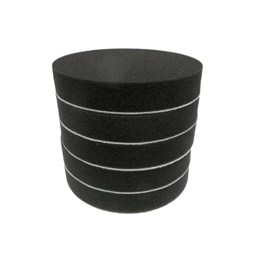 GUIPENG 5 Stück Polierpads 6 Zoll Trägerplatte Compound Schwamm Schneidpad 150 mm for Auto Puffer Polierer Compounding Waxing(Flat Black) von GUIPENG