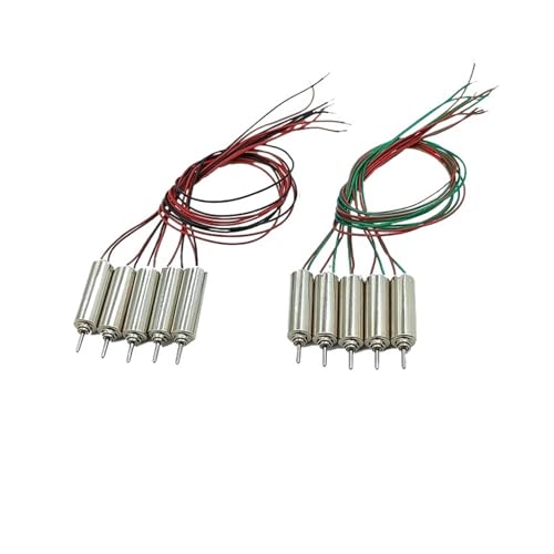 GUIPENG 5 Teile/los 0412 Mini 4mm * 12mm Winziger Kernloser Motor Micro 412 Hohlbechermotor DC 3,7 V 48000 RPM Ultrahochgeschwindigkeitsmotor DIY RC Drohne(MODEL C_3.7V) von GUIPENG