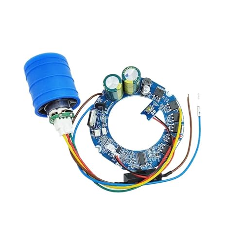 GUIPENG AC 110 V 220 Dreiphasiger bürstenloser Gleichstrommotor mit hoher Geschwindigkeit, 3-stufiger Treiber, .000 U/min, Elektromotor for Haartrockner-Luftkanal(D MOTOR AND DRIVER_AC 220V) von GUIPENG