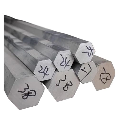 GUIPENG Aluminium-Sechskantstangen 6061 Sechskantstange 8 10 12 15 16 17 18 19 20 21 22 23 24 25 26 27 28 29 30 32 35 40 50 60 mm(Length 100mm 1pc,19mm 1pc) von GUIPENG