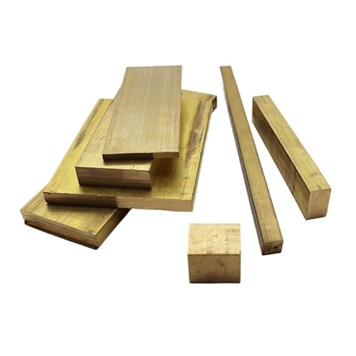 GUIPENG Flachstangen aus massivem Messing, Vierkantstangen(Length 100mm 1pc,4x30mm) von GUIPENG