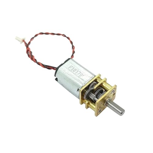 GUIPENG GA12-N20 Micro N20 Getriebemotor DC 3V 3,7V 5V 6V 68RPM Langsame Geschwindigkeit Mini 12mm Vollmetallgetriebemotor DIY Roboter Smart Car von GUIPENG