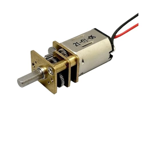 GUIPENG GA12-N20 Mini 12mm Vollmetall-Getriebemotor Mikrogetriebe-Untersetzungsmotor DC 3V 5V 6V 36RPM Langsame Geschwindigkeit D-Welle DIY-Roboter Smart Car von GUIPENG