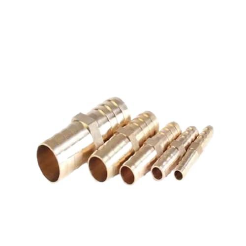 GUIPENG Gerader Schlauchanschluss aus Messing mit gleichem Widerhaken, 4 mm, 5, 6, 8, 10, 12, 16, 19, 25, Gas-Kupfer-Stichverbinder-Adapter(19mm) von GUIPENG
