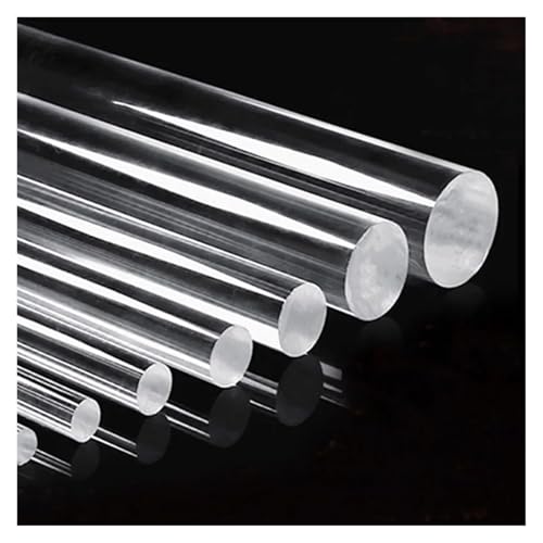 GUIPENG Klarer Acrylstab, massiver runder Stab, PMMA-Kunststoff(Length 100mm 10pcs,30mm) von GUIPENG