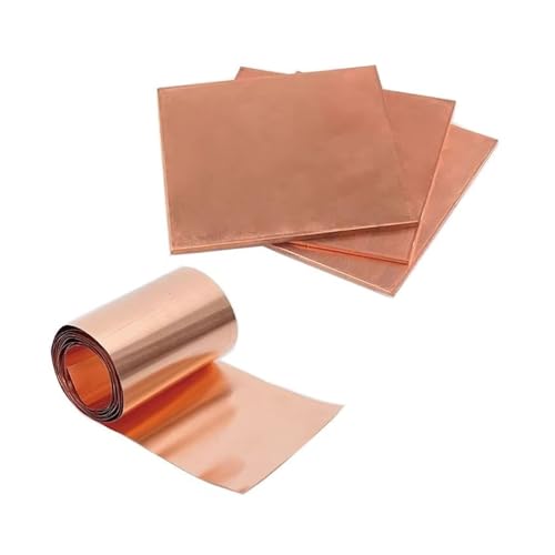 GUIPENG Kupferblechplatte 0,02 mm 0,03 mm 0,04 mm 0,05 mm 0,08 mm 0,1 mm 0,2 mm 0,3 mm 0,4 mm 0,5 mm 0,6 mm 0,8 mm 1 mm(1pc,0.02x100mm 5KG) von GUIPENG