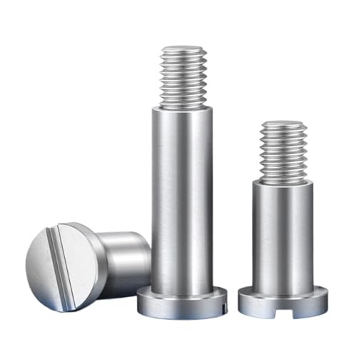 GUIPENG M2 M2.5 M3 M4 M5 M6 304 Edelstahl Schlitz Einwortschlitz Positionierung Schulter Stufenschraube Stopfen Begrenzungsschraube Lagerschraube(2mm,6xM5-2pcs) von GUIPENG
