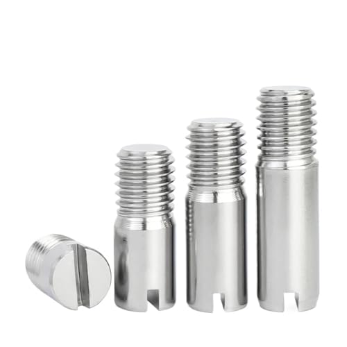 GUIPENG M2 M2.5 M3 M4 M5 M6 M8 M10 304 A2 Edelstahl Außengewinde Schlitzlager Zylindrische Position Wellenrolle Passstift(22mm,M5-2pcs) von GUIPENG