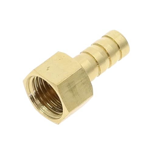 GUIPENG Messing-Schlauchanschluss 4 mm - 19 Widerhaken-Endstück 1/8 Zoll 1/4 1/2 3/8 BSP Innengewinde Kupferverbinder Verbindungsstück Kupplungsadapter(BTPCF,6MM_1/2") von GUIPENG