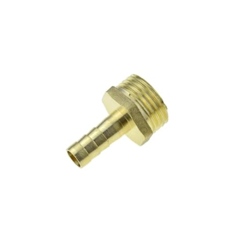 GUIPENG Messing-Schlauchanschluss 4 mm 6 8 10 12 19 Widerhaken-Endstück 1/8 1/4 1/2 3/8 Gewinde Luft-Wasser-Rohrverbinder Verbindungsstück Koppler Adapter(PC,12MM BARB_1I2 THREAD) von GUIPENG