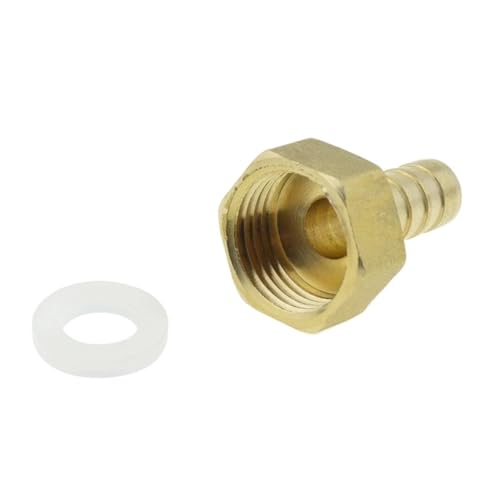 GUIPENG Messing-Schlauchanschluss 4 mm 6 8 10 12 19 Widerhaken-Endstück 1/8 1/4 1/2 3/8 Gewinde Luft-Wasser-Rohrverbinder Verbindungsstück Koppler Adapter(PCF,19MM BARB_3I4 THREAD) von GUIPENG