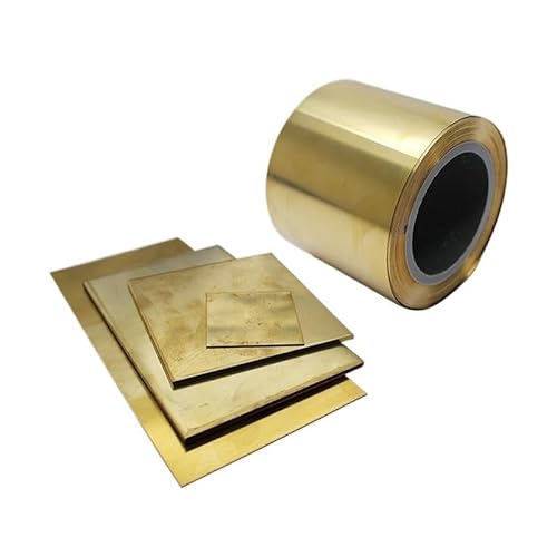 GUIPENG Messingblech 0,1 mm 0,2 mm 0,3 mm 0,5 mm 0,8 mm 1 mm 1,2 mm 1,5 mm 2 mm 2,5 mm 3 mm 4 mm 5 mm 6 mm(1pc,0.04x100x500mm) von GUIPENG