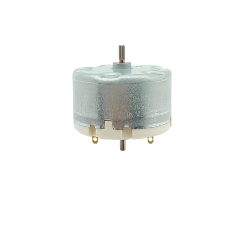 GUIPENG Micro RC-500 Motor Doppelwelle DC 5V 6V 9V 12V 5150RPM Mini Kleiner 32mm Rundspindelmotor for Kehrroboter DIY von GUIPENG