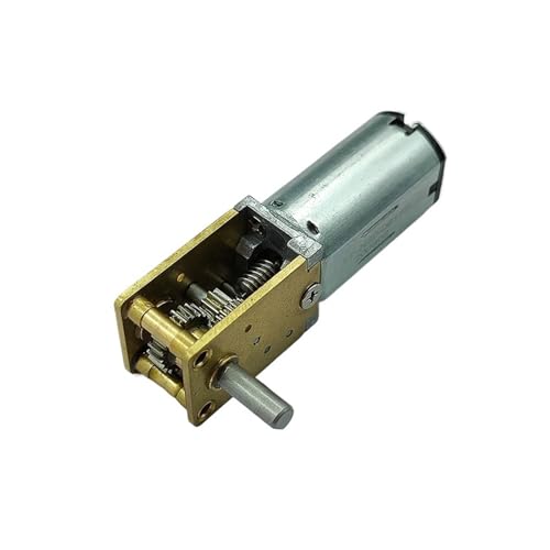 GUIPENG Mini N30 Vollmetallgetriebemotor DC 3V-12V 135RPM-580RPM Langsamlaufender Motor mit großem Drehmomentreduzierung Rechtwinkliger D-Wellen-Roboter von GUIPENG