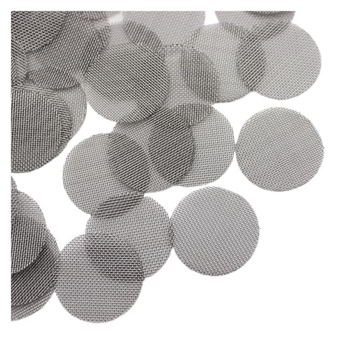GUIPENG Pfeifenfilter Siebe Maschennetz Tabakrauchzubehör 9,5 mm 12,7 mm 15 mm 15,8 mm 19 mm 20 mm 25,4 mm(Stainless Steel,19mm 1000pcs) von GUIPENG