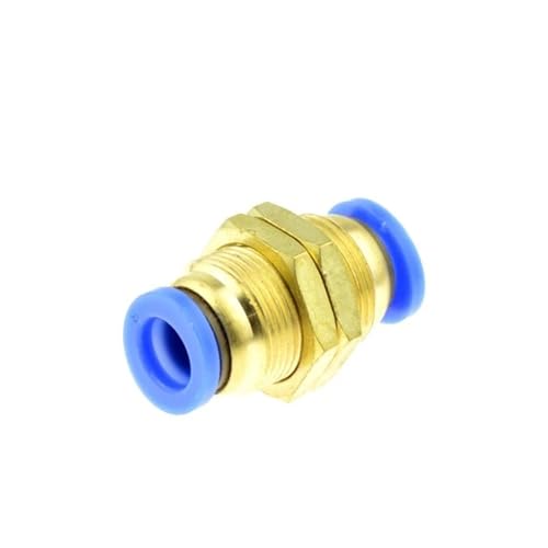 GUIPENG Pneumatische Rohrverschraubung, Luft-Schnellverschraubungen, Anschluss 8 mm, 10, 6, 4, 12, Wasserschlauch, Einsteckrohr, Durchflussregelung, Krankupplungen(PM,10mm) von GUIPENG