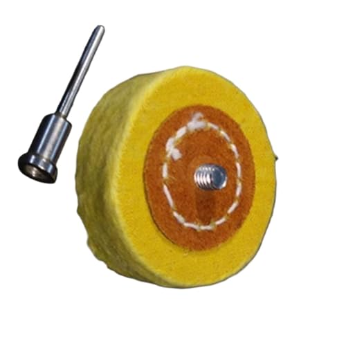 GUIPENG Poliertuch Rad Polieren Baumwolle Fusseltuch Gold Silber Schmuck Spiegel Schleifwerkzeuge Elektrische Bohrmaschine Teil(Yellow) von GUIPENG