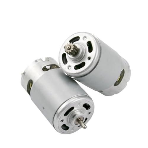 GUIPENG RS-550 Motor 0/9/11/12/13 Zähne DC 10,8 V 12 14,4 16, 18 21 25 Hohe Geschwindigkeit Großes Drehmoment for Elektrische Hand Bohrer Garten Werkzeug(9,12V) von GUIPENG