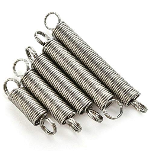 Doppel-Haken-Feder, Druckfedern, Federn 5PCS Doppelhaken Kleine Expansionsspannungsfeder304 Edelstahldrahtdurchmesser 1,5 mm Außendurchmesser 10 mm (Größe: 1,5 x 10 x 50 mm)(Size:1.5 x 10 x 100mm(2pcs von GUIREPTY