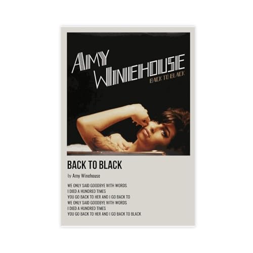 GUITDW Poster "Sängerin Amy Winehouse", Leinwandposter, Schlafzimmer, Dekoration, Sportlandschaft, Büro, Raumdekoration, Geschenk, ungerahmt, 30 x 45 cm von GUITDW