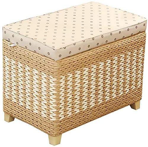 GUIXAN Fußhocker Fußhocker Aufbewahrungsboxen Ottomane Erwachsene Fußhocker Rest Weave Fußhocker Pouffes Multifunktionshocker Stuhl Für Wohnzimmer Schlafzimmer Home Decor Stuhl GUIXAN Fußhocker Fußhocker Aufbewahrungsboxen Ottomane Erwachsene Fußhocker Rest Weave Fußhocker Pouffes Multifunktionshocker Stuhl Für Wohnzimmer Schlafzimmer Home Decor Stuhl von GUIXAN