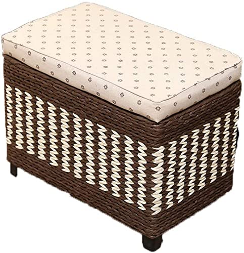 GUIXAN Fußhocker Fußhocker Aufbewahrungsboxen Ottomane Erwachsene Fußhocker Rest Weave Fußhocker Pouffes Multifunktionshocker Stuhl Für Wohnzimmer Schlafzimmer Home Decor Stuhl GUIXAN Fußhocker Fußhocker Aufbewahrungsboxen Ottomane Erwachsene Fußhocker Rest Weave Fußhocker Pouffes Multifunktionshocker Stuhl Für Wohnzimmer Schlafzimmer Home Decor Stuhl von GUIXAN