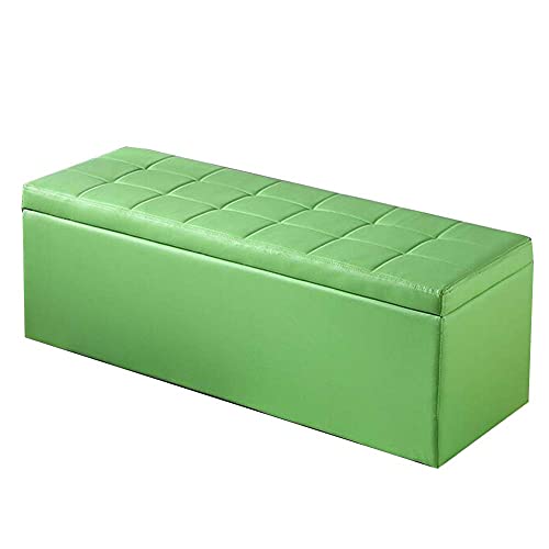 GUIXAN Fußhocker Ottomane Fußhocker Poufs und Fußhocker Ottomane Truhe Box Sitzbank Aufbewahrung Wechselschuhe PU-Material Wasserdicht Schmutzabweisend Massivholzrahmen, 7 Farben (Farbe: von GUIXAN