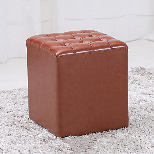GUIXAN Fußhocker Quadratischer Fußhocker Leder-Fußhocker Weicher Fußhocker Schuhwechselhocker Rutschfester Fußhocker Leicht zu reinigender Fußhocker,Bräunlichgelb-32x32x35cm GUIXAN Fußhocker Quadratischer Fußhocker Leder-Fußhocker Weicher Fußhocker Schuhwechselhocker Rutschfester Fußhocker Leicht zu reinigender Fußhocker,Bräunlichgelb-32x32x35cm von GUIXAN