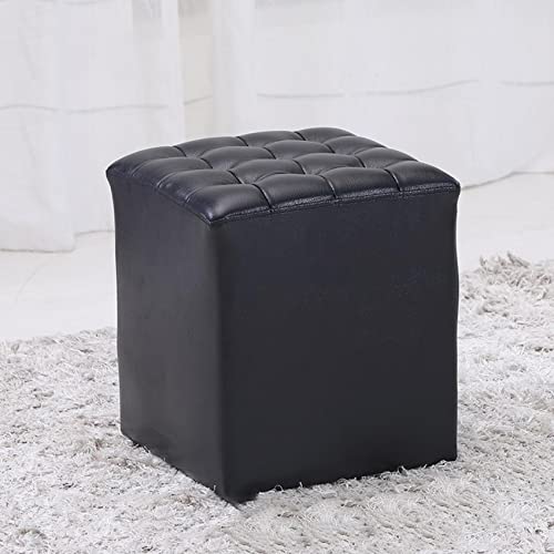 GUIXAN Fußhocker Quadratischer Fußhocker Leder-Fußhocker Weicher Fußhocker Schuhwechselhocker Rutschfester Fußhocker Leicht zu reinigender Fußhocker,Schwarz-36x36x40cm GUIXAN Fußhocker Quadratischer Fußhocker Leder-Fußhocker Weicher Fußhocker Schuhwechselhocker Rutschfester Fußhocker Leicht zu reinigender Fußhocker,Schwarz-36x36x40cm von GUIXAN