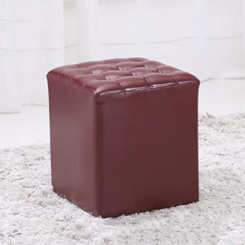 GUIXAN Fußhocker Quadratischer Fußhocker Leder-Fußhocker Weicher Fußhocker Schuhwechselhocker Rutschfester Fußhocker Leicht zu reinigender Fußhocker,Weinrot-36x36x40cm GUIXAN Fußhocker Quadratischer Fußhocker Leder-Fußhocker Weicher Fußhocker Schuhwechselhocker Rutschfester Fußhocker Leicht zu reinigender Fußhocker,Weinrot-36x36x40cm von GUIXAN