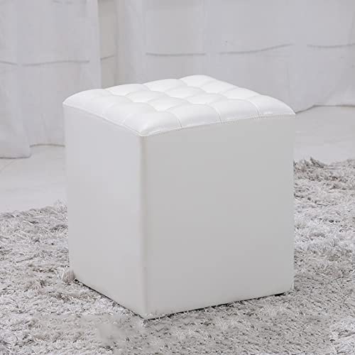 GUIXAN Fußhocker Quadratischer Fußhocker Leder-Fußhocker Weicher Fußhocker Schuhwechselhocker Rutschfester Fußhocker Leicht zu reinigender Fußhocker,Weiß-36x36x40cm GUIXAN Fußhocker Quadratischer Fußhocker Leder-Fußhocker Weicher Fußhocker Schuhwechselhocker Rutschfester Fußhocker Leicht zu reinigender Fußhocker,Weiß-36x36x40cm von GUIXAN