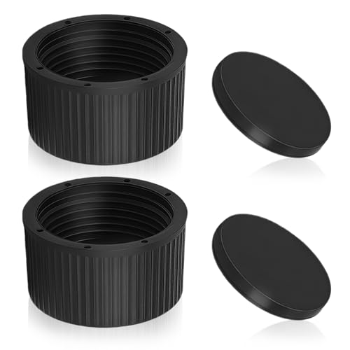 GUIZIYAO Pool-Ablaufkappe, 2 Stück Sandfilter-Abfluss Abdeckung Für Pool-Sandfilter, Pool Sandfilteranlage Ersatzteile, Pool-Sandfilter-Ablauf für Teilenummer SX180HG, Ablaufabdeckung Gummi Black von GUIZIYAO