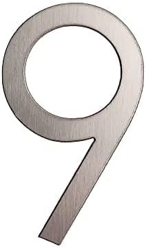 GUIZZO Creart - Externer Edelstahl Hausnummer Buchstabe - 9, 4,8x8H cm - Zeichen/und Buchstaben - Hausnummern, Handgefertigt Hausnummer Türschild und Namensschild, Made in Italy GUIZZO Creart - Externer Edelstahl Hausnummer Buchstabe - 9, 4,8x8H cm - Zeichen/und Buchstaben - Hausnummern, Handgefertigt Hausnummer Türschild und Namensschild, Made in Italy von GUIZZO creart