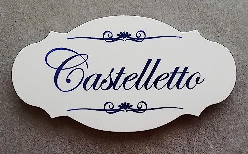 GUIZZO Creart - Personalisiertes Graviertes Namensschild Haustür, Handgefertigtes in Mehreren Farben - Personalisiertes Türschild mit Lasergravur 18x9,4Hcm Weiß, Namensschild Briefkasten Made in Italy GUIZZO Creart - Personalisiertes Graviertes Namensschild Haustür, Handgefertigtes in Mehreren Farben - Personalisiertes Türschild mit Lasergravur 18x9,4Hcm Weiß, Namensschild Briefkasten Made in Italy von GUIZZO creart