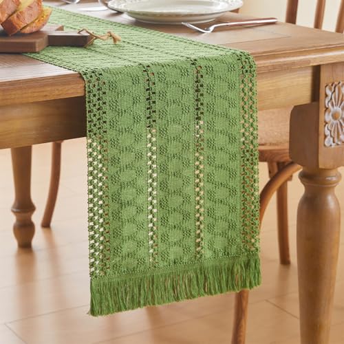 GUJOXILA Boho Tischläufer Grün 30 x 122cm Landhausstil Abwaschbar Tischläufer Tischdeko Table Runner für Küche Vintage Bauernhaus Esstisch Urlaub Party Hochzeit Deko GUJOXILA Boho Tischläufer Grün 30 x 122cm Landhausstil Abwaschbar Tischläufer Tischdeko Table Runner für Küche Vintage Bauernhaus Esstisch Urlaub Party Hochzeit Deko von GUJOXILA