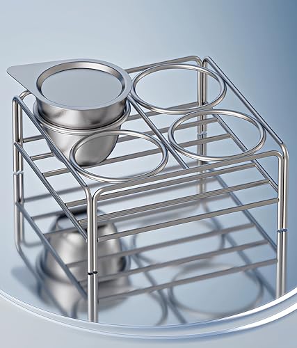 Hochwertiges Tiegelset aus reinem Nickel und Eisen mit Deckel – Schmelzen im Labor/Industrie (30 ml/50 ml)(50ML(4 holes)) von GUKFJLZRT