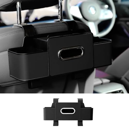 GUKKO Aufbewahrungsbox die Autositzlehne für BMW 2er Active Tourer F45 U06 / 2er Gran Tourer F46, mit 2 Getränkehaltern, Tissue-Box und Haken, Car Organizer,A Black GUKKO Aufbewahrungsbox die Autositzlehne für BMW 2er Active Tourer F45 U06 / 2er Gran Tourer F46, mit 2 Getränkehaltern, Tissue-Box und Haken, Car Organizer,A Black von GUKKO