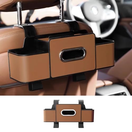GUKKO Aufbewahrungsbox die Autositzlehne für BMW 2er Active Tourer F45 U06 / 2er Gran Tourer F46, mit 2 Getränkehaltern, Tissue-Box und Haken, Car Organizer,C Brown GUKKO Aufbewahrungsbox die Autositzlehne für BMW 2er Active Tourer F45 U06 / 2er Gran Tourer F46, mit 2 Getränkehaltern, Tissue-Box und Haken, Car Organizer,C Brown von GUKKO