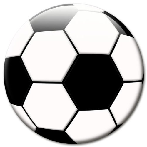 Fan Magnet Fußball schwarz-weiß Ø 50 mm, Kühlschrankmagnet auch für Whiteboard, Magnettafel und viele weiter metallische Untergründe von GUMA Magneticum