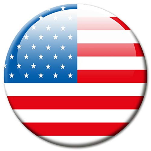 Kühlschrankmagnet Flagge USA Magnet Länder Flaggen Reise Souvenir Amerika für Kühlschrank stark groß 50 mm von GUMA Magneticum